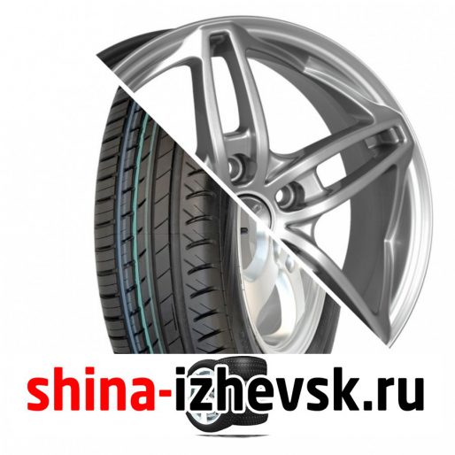 Колесо в сборе Viatti Strada (V-130) 215/55 R17 V 94 + СКАД Турин 7xR17 5×114.3 ET45 DIA60.1 Серебристый в Ижевске
